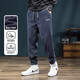 Clearance leakage corduroy casual pants for men in autumn and winter loose leggings sweatpants thickened warm workwear sweatpants Factory direct sales high quality clearance leakage K162 plus velvet gray 3XL Recommended weight 130-140Jin Jin equals 0.5kg Can be worn