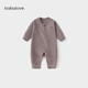 Babylove baby jumpsuit spring and autumn oblique zipper romper clothing for men and women baby casual outing home clothes