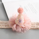He Jiagong Korean version of cute pink birthday hat headband for infants and newborns simple 100-day birthday banquet party headwear pink birthday hat headband style infant style 1 pack
