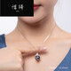 Xiqi birthday gift black pearl pendant single ice queen black seawater pearl necklace for women 11-12mm