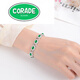 CORADE 32 carat emerald bracelet for women gold fashion colored gemstone bracelet bracelet green 0 carat emerald hand