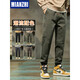 Cotton Autumn Casual Pants Men's 2024 New Fashion Brands Loose Thickened Sports Working Pants Men's Spring and Autumn Style 689 Camel Regular + 689 Dark Gray Regular M 90-110Jin[Jin equals 0.5 kg]