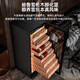 Kelong 608C cigar cabinet, constant temperature and humidity, water ion ammonia removal, smart WiFi, IoT control, air-cooled cedar wood liner shelf, alcohol feeding, water circulation compressor, refrigeration cigar cabinet, Obsidian Black 3 sober cigar cabinet + cedar wood liner shelf + purified ammonia + WiFi