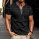Tough guy style t-shirt for men 2025 summer new American style European and American men's fitted short-sleeved henley shirt large size burgundy burgundy S recommendation (120Jin Jin is equal to 0.5kg -135Jin Jin is equal to 0.5kg)