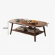 Shanshan wooden art coffee table living room simple coffee table small apartment side table tea table Nordic side table balcony mini table