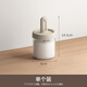 Lazy corner seasoning jar salt jar seasoning jar household seasoning box glass salt jar kitchen special spoon lid integrated seasoning container single pack