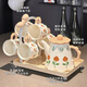 Xibaisheng housewarming gift practical high-end gift tea set home living room drinking cup wedding teapot tea cup complete set gift box tea set 8 pieces 1908