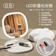 Cosmetic mirror LED light LED foldable with light portable ins style student desktop desktop mirror HD storage box three-color light moonlight white daylight restoration portable portable foldable rotating five times mirror storage