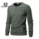 LILANZ official young and middle-aged long-sleeved cotton T-shirt sweatshirt round neck spring men's top pullover spring and autumn bottoming shirt flagship official black 2XL
