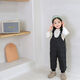 Duck Fashion Baby Down Pants White Duck Down Infant Toddler Boys and Girls Outerwear Thickened Pants Jumpsuit Overalls Winter Leather Pink 90 Recommended 19-24Jin Jin is equal to 0.5 kg