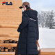 FILA official women's down jacket winter warm and fashionable mid-length warm sports down jacket