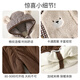 Banxidi boys suit autumn and winter 2025 new children's casual jacket pants baby plus velvet winter clothes two-piece set apricot 90