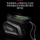 Bicycle hanging bag front beam bag road bike rainproof mobile phone storage bag suitable for Xide Sheng mountain bike three-dimensional touch screen hard shell bag - black 2