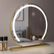 High Definition LED Makeup Mirror with Lights Dressing Mirror Desktop Smart Home Simple Master Bedroom Internet Celebrity Silver 50 Diameter (Charging) Rotating Model