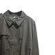 BURBERRY solid color double-breasted lapel long-sleeved windbreaker men's black black one size 48