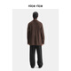 Nice rice 25 winter new sheep wool blended loose wool woolen cardigan NHD05014 brown L