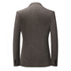 BOSS corduroy suit men's autumn and winter high-end brand striped business men's casual suit jacket non-iron gray L 175