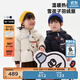 Ma Latin (M.Latin)/Children's Clothing Children's Down Jacket Winter New Girl Snowman Texture Short Down Jacket Navy 100