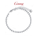 GsunG platinum round laser bead bracelet for women PT950 pure platinum round bead chain, high-end gift for wife, priced by gram, contact before bidding
