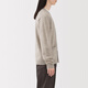 MUJI men's wool washable high-gauge V-neck cardigan men's knitted sweater autumn and winter 25 years AA0PHA5A oatmeal color L (175/100A)