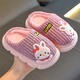 Children's Cotton Slippers Boys Winter Cartoon Cute Anti-Slip Indoor Home Soft Sole Parent-child Baby Slippers Upgraded Eco-friendly Material Coffee Capibala Bag Heel 12 35/36 Size (Shoe Inner Length 21CM Suitable for Foot Length 20