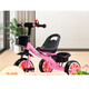 Children's tricycle 1-3--2-6 years old large baby baby push bicycle kindergarten stroller stroller black push handle seat belt brake car music light e