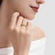 Chow Sang Sang Lucky Meteor Diamond Ring Qingxing 18K Gold Track Ring Women 93906R Pricing 13 Circles
