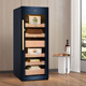 Vinocave cigar cabinet constant temperature and humidity humidification cabinet household smart frequency conversion precise temperature control humidity cedar wood shelf liner commercial office cigar display cabinet store manager recommended V5 frequency conversion + precise temperature and humidity control 200L