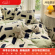 Mercury series home textiles 180 count 100% cotton four-piece set printed pure 100% cotton small fresh three-piece bed sheet bed sheet sleeping room Macabaka 100% cotton bed sheet style 1.8m four-piece set 100% cotton