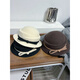 Zhi Yunyan Hepburn style woolen beret women's autumn and winter French retro basin hat wool top hat elegant temperament bow decoration coffee color M 56-58cm