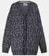 PRADA Luxury Women's Jacquard Wool Knitted Cardigan blue 20 | 48 IT