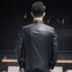 VBA new top layer cowhide Haining genuine leather jacket men's spring and autumn daddy business jacket short 6005 black M M95-105Jin Jin is equal to 0.5 kg