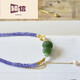 Yingxin tanzanite gemstone faceted clavicle chain jasper carved gourd pendant animal year gift picture customized version