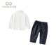 Fanlie VOONLIE Boys Autumn Suit Gentleman Handsome 100-day-old Baby Dress Birthday Catch Week Banquet Children's Three-piece Set