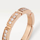 Cartier Maillon Panthere series 18K rose gold diamond ring B4221200-50