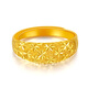 Mengzhuji gold baby's breath ring live mouth 999 pure gold couple ring real gold silver-covered ring opening gift for girlfriend Width 12mm - about 9 grams - gold weight 1.1g