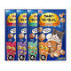 Inabao Chirup Biscuits Cat Snacks Nutritious and wonderful Ciao Grain Sandwich Cat Biscuits Strips Small Biscuit Cat Snacks 4 Packs Mix and Match Chirp Bi + Pocket + Chirp Rolls