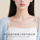 The only (Winy) 999 sterling silver necklace for women, light luxury and high-end moissanite pendant birthday gift for girlfriend and wife jewelry