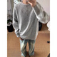Xiaotu Daren Hong Kong style Henry collar sweater for men in autumn and winter, high-end lazy style bottoming sweater, cleanfit casual inner wear, light gray XL