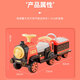Yunya small train can seat people, remote control children's electric car, men's and women's toys, four-wheel car, two-seater, baby can spray, retro red - dual electric dual drive - front compartment - remote control - with spray