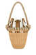 PRADA Wicker Drawstring Mini Bucket Bag Color Matching One Size
