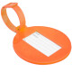 Benzheni suitcase silicone lanyard luggage tag travel luggage cartoon boarding identification tag with handwritten information paper card orange