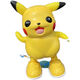Shantou Lin Village Dancing Pikachu Children Boy Pikachu Xiao Xiao Elf Electric Light Concert Singing Toy Pikachu + Carriage Train Free Four Dolls_-Christmas and New Year Gifts Plus Charger + 3 Charges-Free Cartoon Stickers