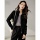 Late White New Product 2025 Autumn Style This Year's Popular Style Turtleneck Top Versatile Fashion Jacket Quality Jacket Women Black L
