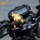 ZKHE aluminum alloy motorcycle mobile phone holder electric bicycle takeout navigation stand fixed clip riding with USB charging black lock handlebar model with charging motorcycle