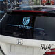 Litian car sticker reflective Dalian Yingbo new team emblem rear door triangular glass for the next goal 30CM*22CM