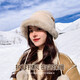 Zhenxiang hat women's autumn and winter fur ball warm basin hat versatile plus velvet ear protection fashionable cold-proof plush hat showing face small P674