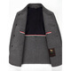 Lilang Herren Wolljacke Herbst und Winter Neue doppelseitige Kaschmirjacke im mittleren Alter lässiger Wollwolle Wolle Top Black 175/L