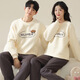 Fenton new winter couple's new thickened pure cotton sandwich warm pajamas three-layer quilted men's and women's home wear set male 998851 female 998852 L female (recommended 100-120 Jin Jin equals 0.5 kg)