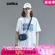 Guyuka (Guuka) Xsank Hip-Hop Camiseta de marca moderada Camiseta de manga de manga corta para hombres Liu Yu mismo casual